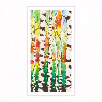 TG0039-mounted Silver Birch Study