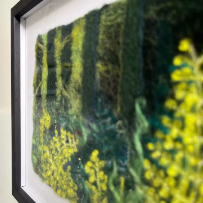 Deep in the Woods Original Felt Art