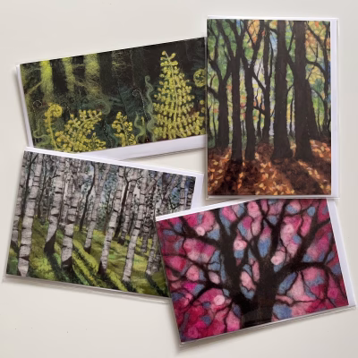 Woodlands Greeting Cards (Set of 4)
